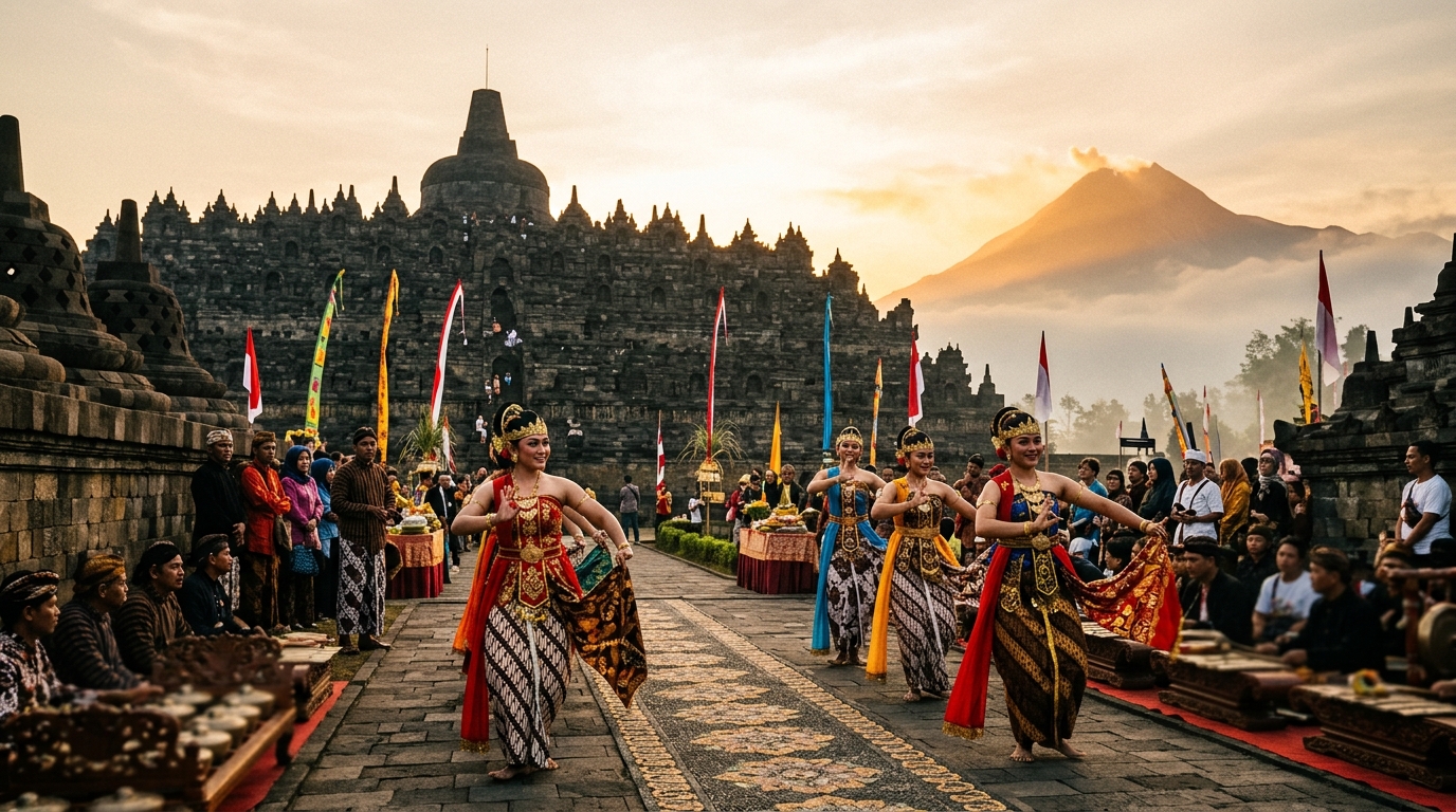 Festival Warisan Budaya Borobudur di Jawa Tengah